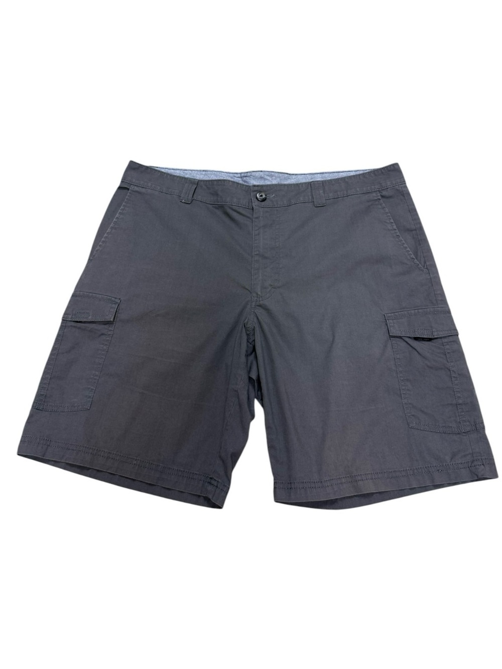Columbia Men's Cotton Cargo Shorts Grey Outdoor Hiking Utility Pockets Size 38